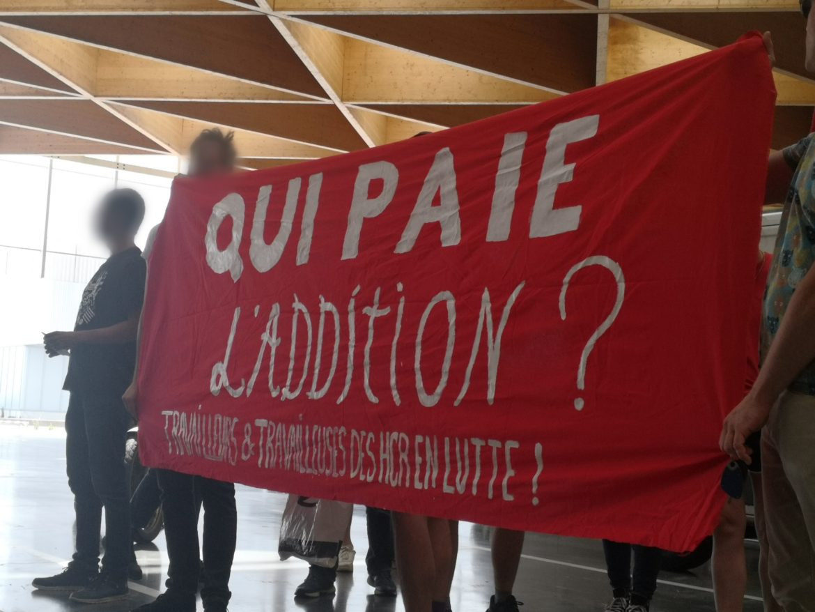 Nantes : Action du Front Uni de la Restauration (FUR44) à l’occasion de la venue de Thierry Marx