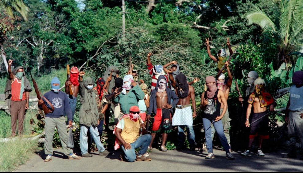 Combattants kanaks armés, le 27 avril 1988.